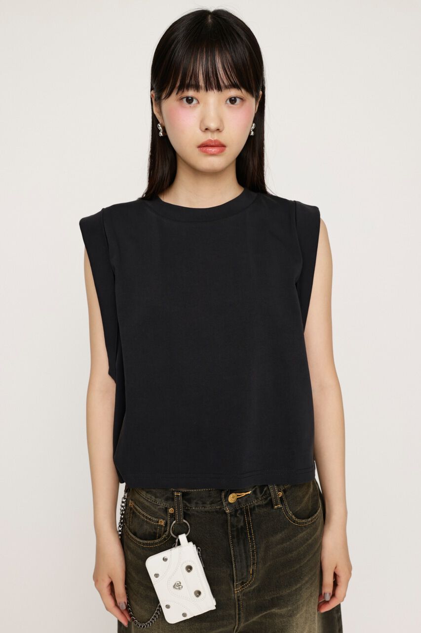 SLY「ROLL UP SLEEVE BOX トップス」|タンクトップ|