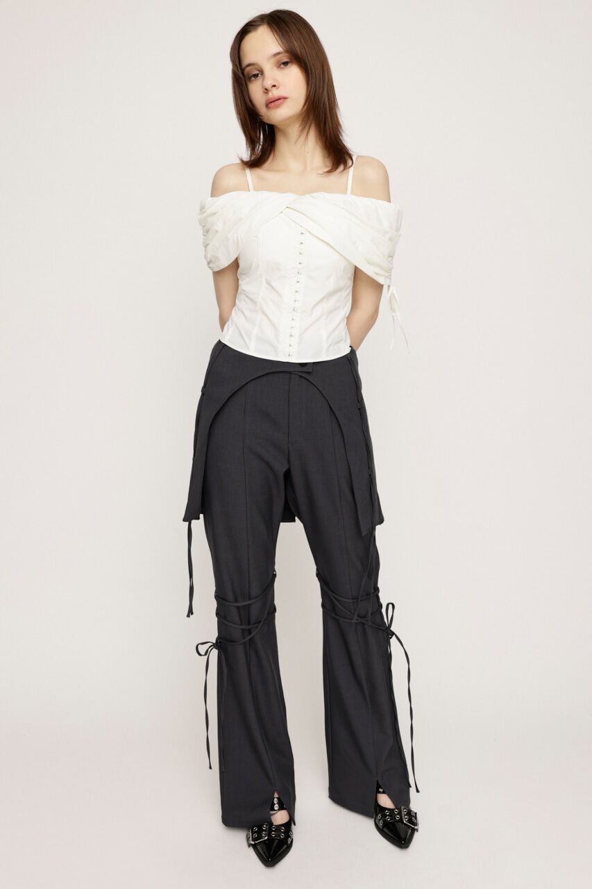 SLY「FRONT HOOK 2WAY SHOULDER ブラウス」|シャツ・ブラウス|