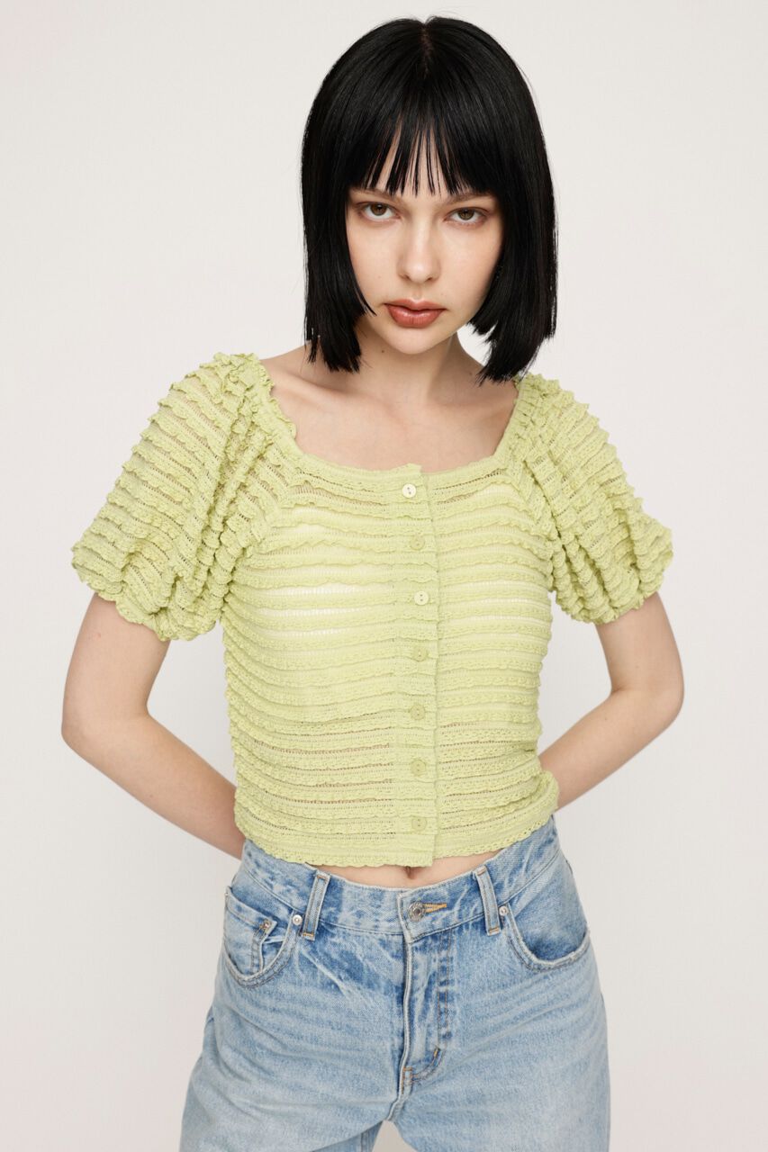 SLY「FRILL PUFF CUT トップス」|Tシャツ・カットソー|