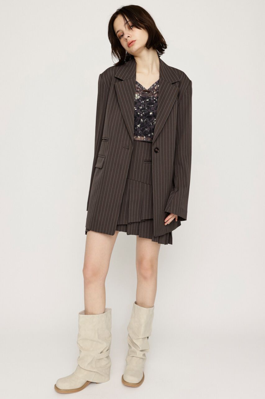 SLY「RANDOM HEM PLEATS ショートスカート」|スカート|