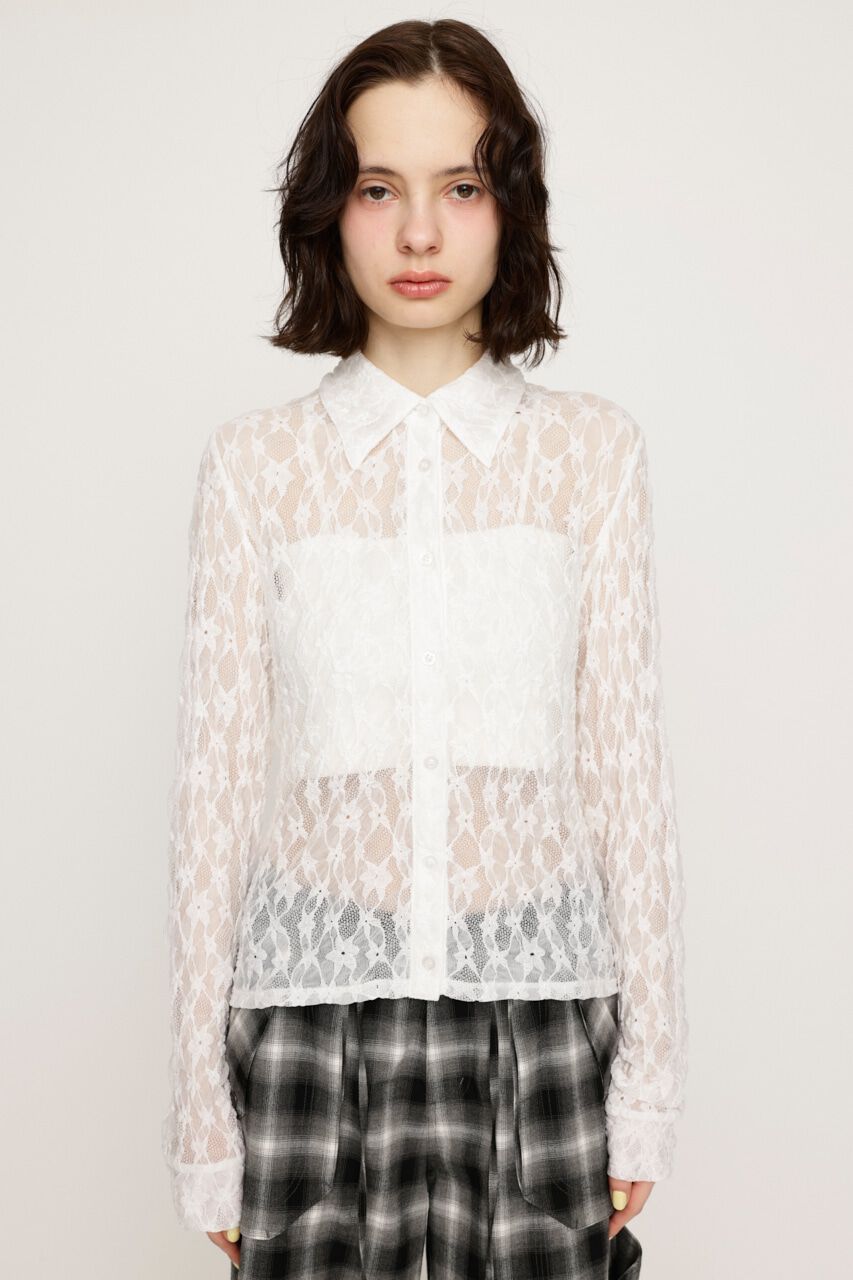 SLY「LACE COMPACT シャツ」|シャツ・ブラウス|