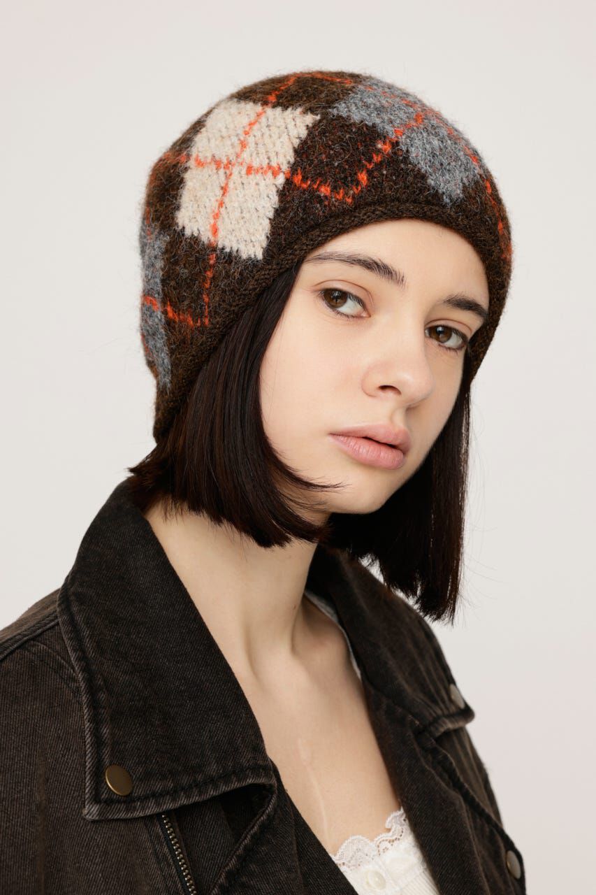 SLY「ARGYLE JQ KNIT BEANIE」|その他|