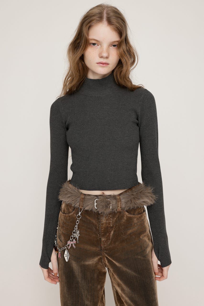 SLY「BASIC HG RIB H／N トップス」|ニット・セーター|