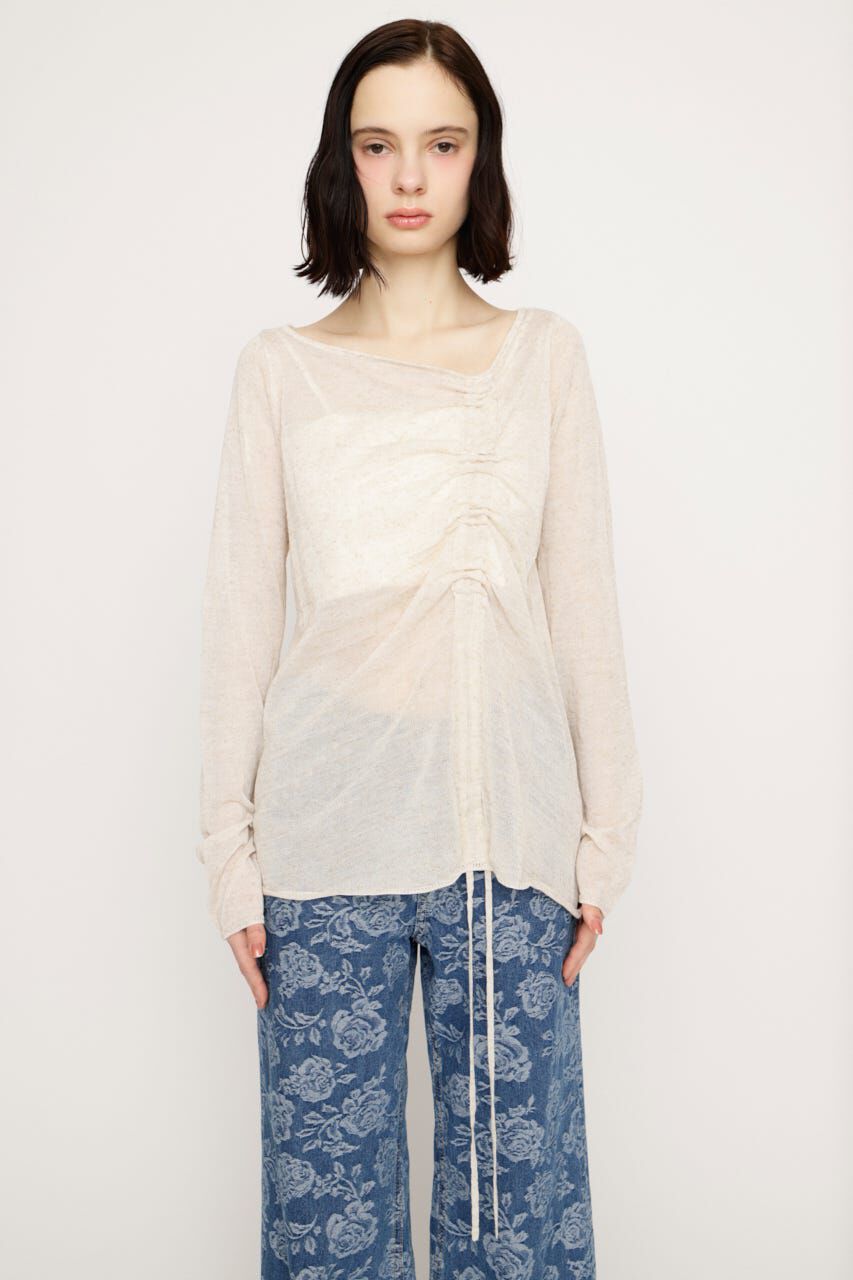 SLY「SHEER KNIT トップス」|ニット・セーター|