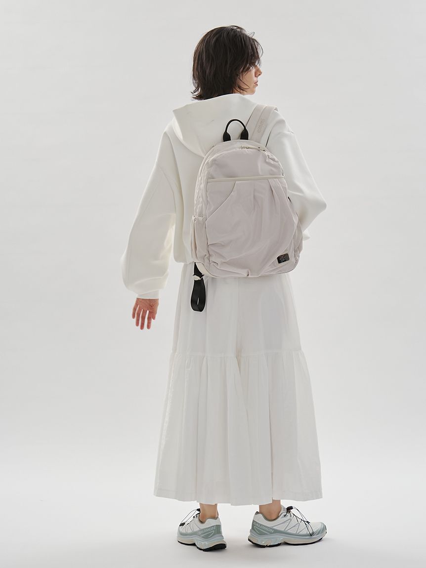 emmi atelier「eco レザーミックスバックパック/撥水」|リュック|