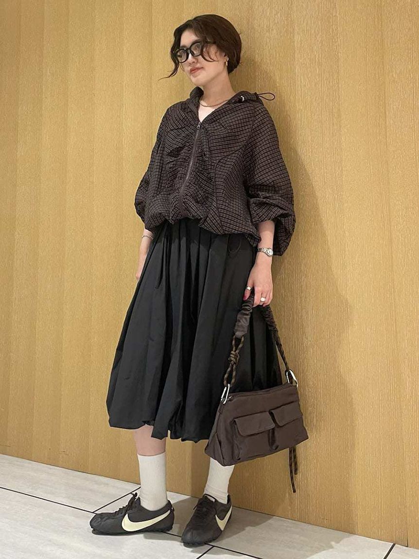 emmi atelier「【ONLINE限定カラーあり】ギャザーショルダーコードバッグ」|ショルダー・メッセンジャー|