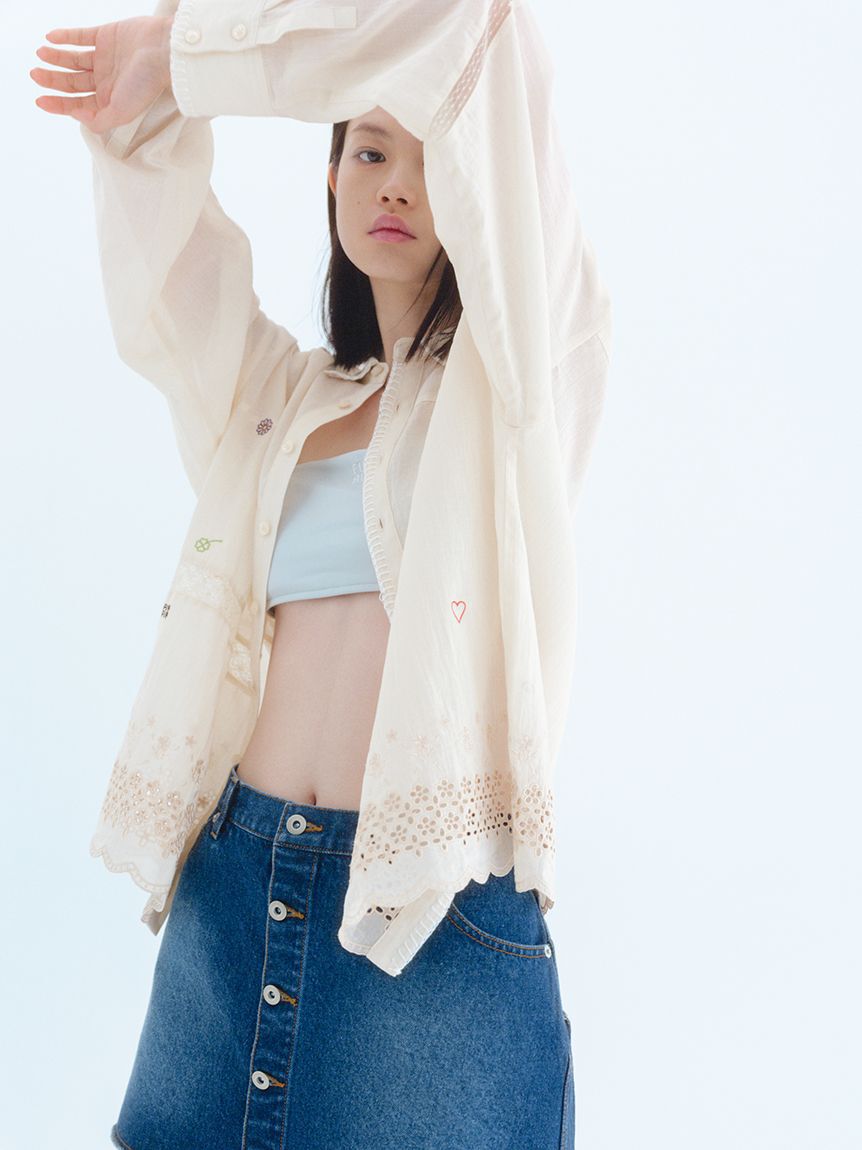 FURFUR「ロゴ刺繍バンドゥブラトップ」|インナー|