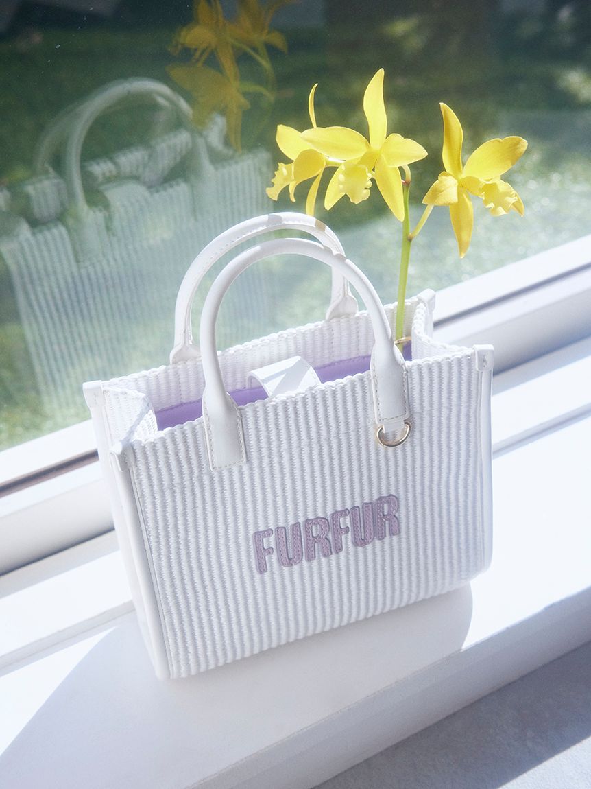 FURFUR「【限定カラー】ラフィアロゴトートバッグ」|トートバッグ|