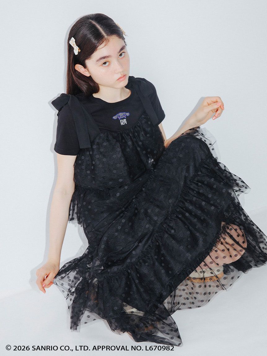 FURFUR「クリスタルリボンヘアピンセット」|ヘアバンド|