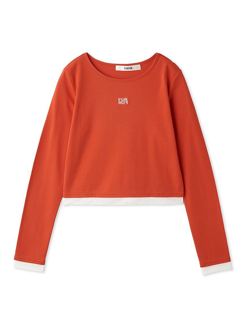FURFUR「PlaX(TM)ロングスリーブカットトップス〈抗菌〉」|Tシャツ・カットソー|RED