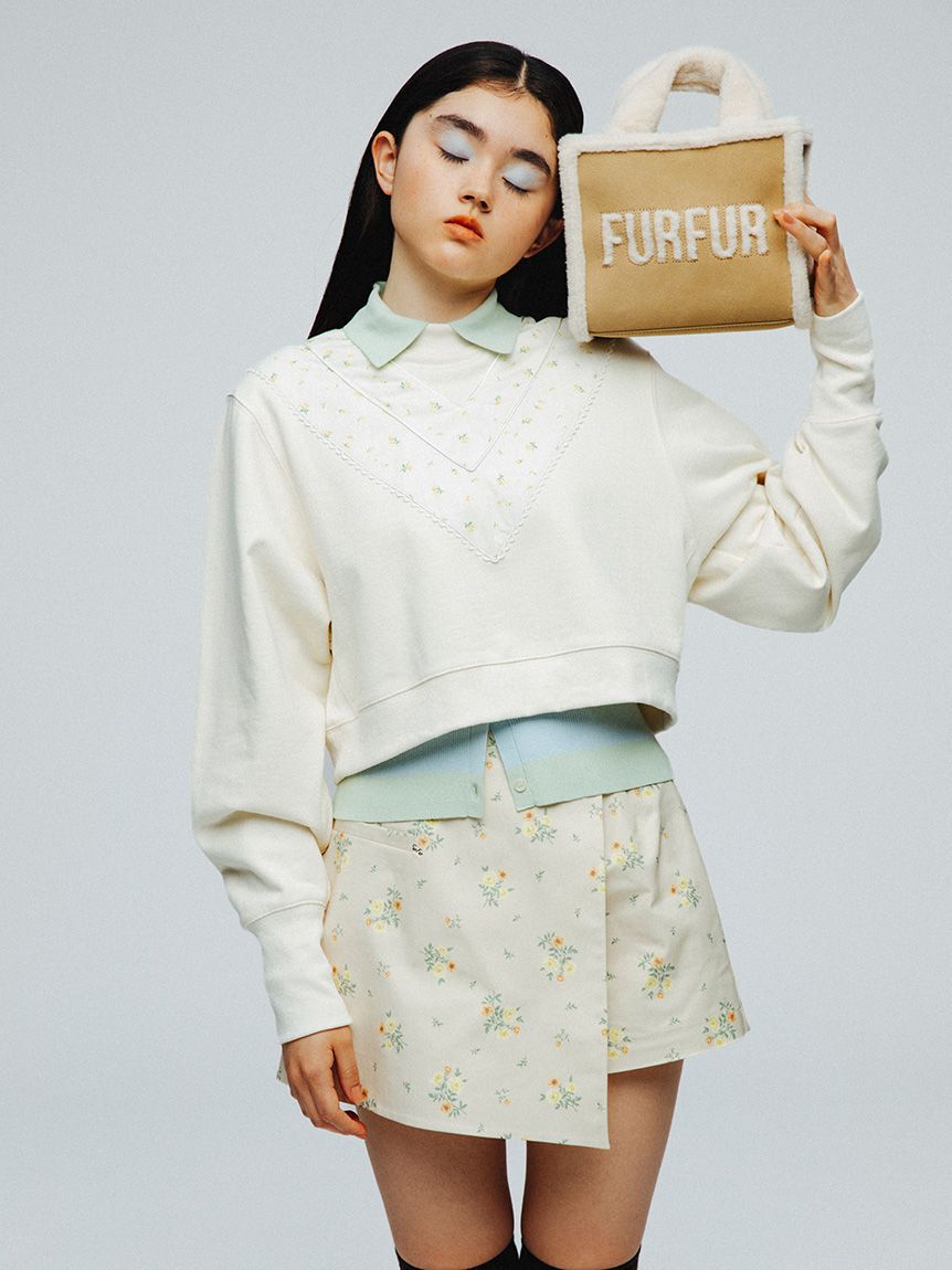FURFUR「【WEB・一部店舗限定カラー】ムートンロゴトートバッグ」|トートバッグ|