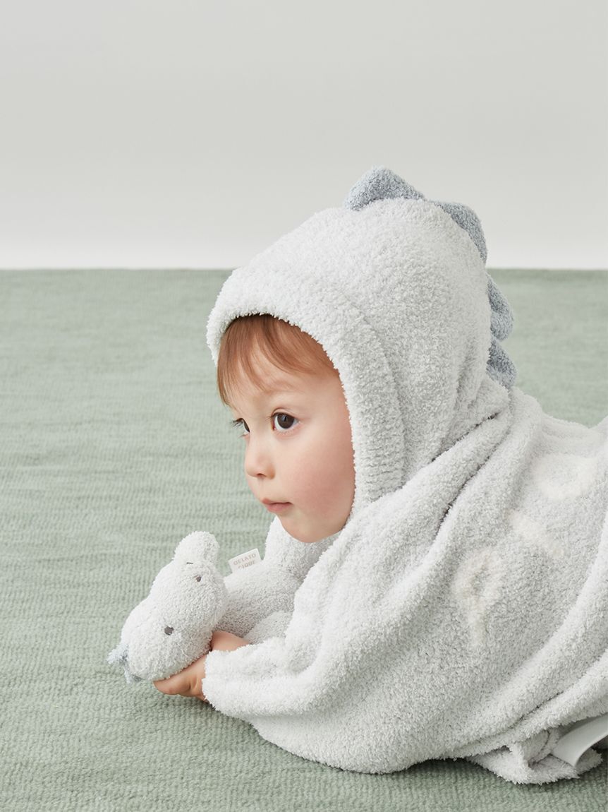 GELATO PIQUE KIDS & BABY「【ラッピング済み】【BABY】パウダーアニマルポンチョ&スタイセット BOX付き」|その他ベビー用品|