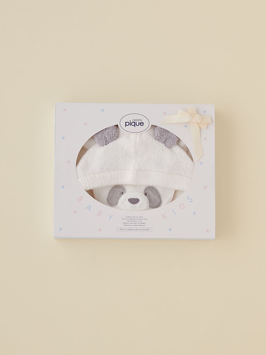 GELATO PIQUE KIDS & BABY「【ラッピング済み】【BABY】パウダーアニマルポンチョ&スタイセット BOX付き」|その他ベビー用品|