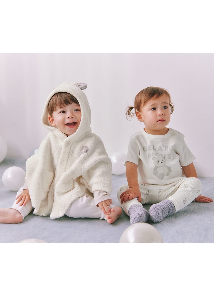 GELATO PIQUE KIDS & BABY「【ラッピング済み】【BABY】パウダーアニマルポンチョ&スタイセット BOX付き」|その他ベビー用品|