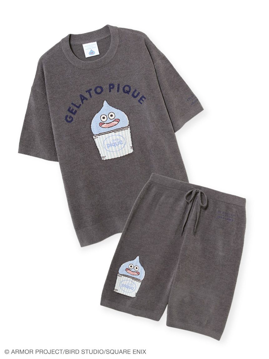 GELATO PIQUE HOMME「【ドラゴンクエスト】【メンズ】ジャガード半袖プルオーバー&ハーフパンツセット」|ルームウェア|GRY