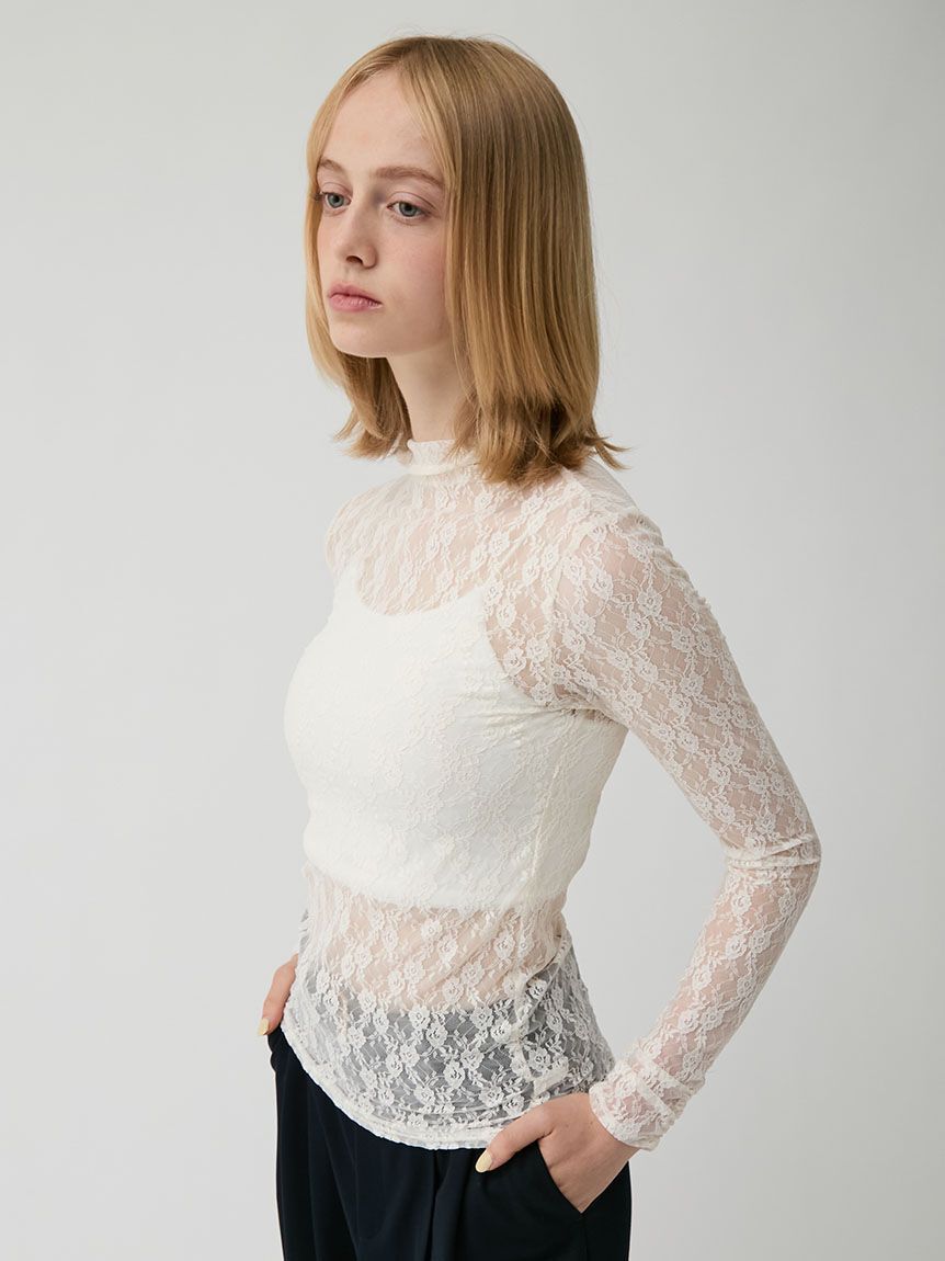 LILY BROWN「シアーベーシックカットトップス」|Tシャツ・カットソー|