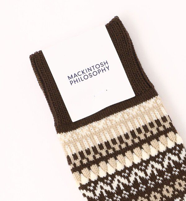 MACKINTOSH PHILOSOPHY「カジュアルソックス フェアアイル」|ソックス|