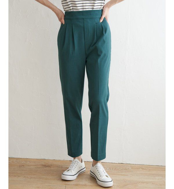 ikka「BeasyStretch テーパードパンツ」|スラックス|