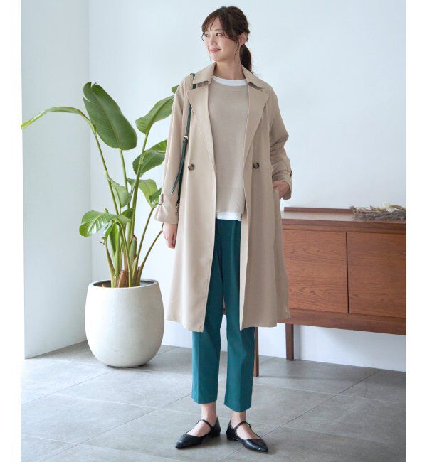 ikka「BeasyStretch テーパードパンツ」|スラックス|
