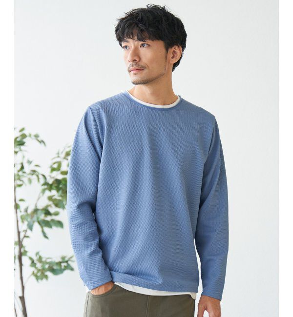 ikka「パイナップルレイヤードロンＴ」|Tシャツ・カットソー|