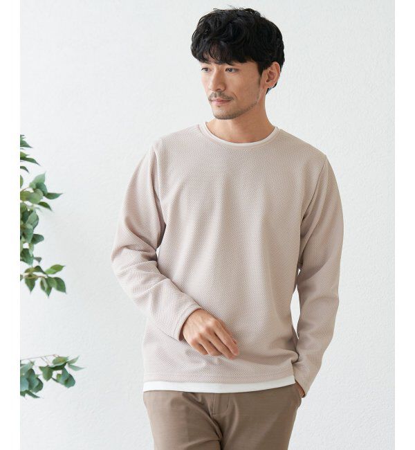 ikka「パイナップルレイヤードロンＴ」|Tシャツ・カットソー|