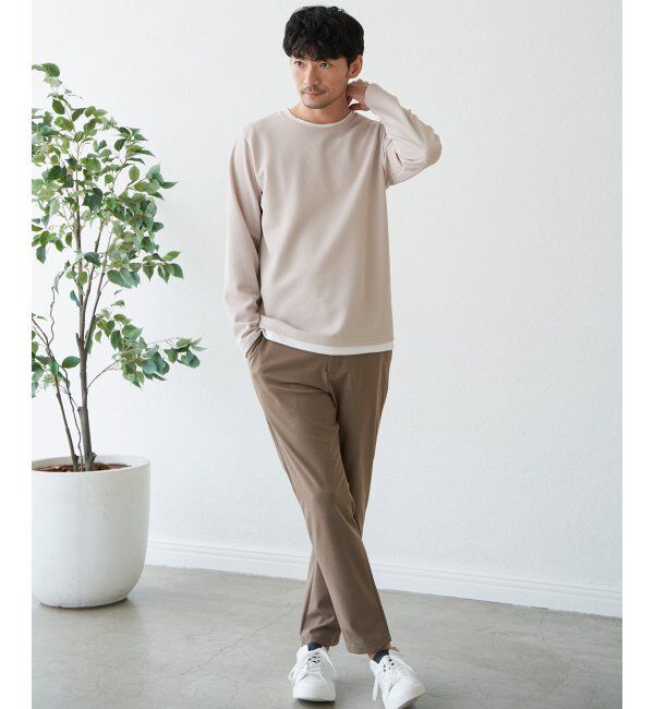 ikka「パイナップルレイヤードロンＴ」|Tシャツ・カットソー|