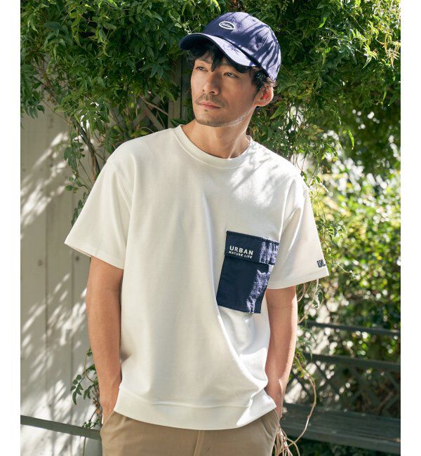 ikka「URBAN NATURE LIFE フラップポケットTシャツ」|Tシャツ・カットソー|