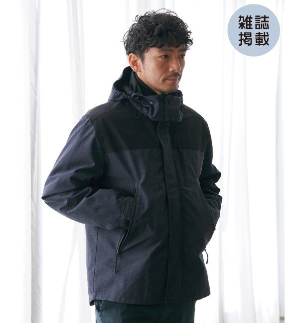 ikka「【撥水／保温】sorona(R) 3WAYマウンテンパーカー」|その他|ネイビーブルー