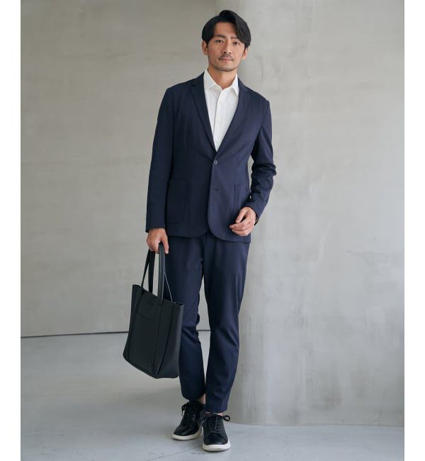 IKKA LOUNGE「【雑誌MonoMax4月号掲載】GOKU楽ワークポンチイージーパンツ「小泉孝太郎さん着用モデル」」|スラックス|