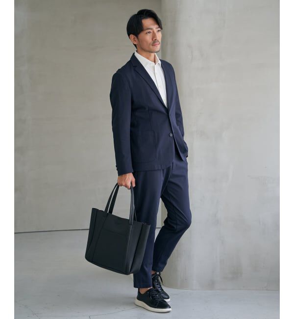 IKKA LOUNGE「【雑誌MonoMax4月号掲載】GOKU楽ワークポンチイージーパンツ「小泉孝太郎さん着用モデル」」|スラックス|