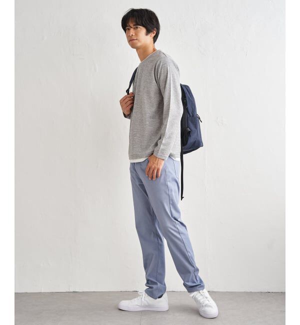 ikka「【雑誌MonoMax4月号掲載】速乾ピケレイヤードロンT「小泉孝太郎さん着用モデル」」|Tシャツ・カットソー|