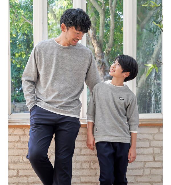 ikka「【雑誌MonoMax4月号掲載】速乾ピケレイヤードロンT「小泉孝太郎さん着用モデル」」|Tシャツ・カットソー|