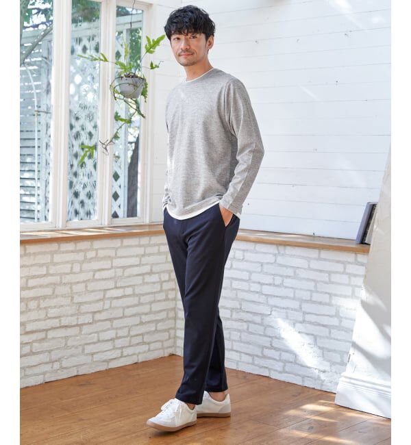 ikka「【雑誌MonoMax4月号掲載】速乾ピケレイヤードロンT「小泉孝太郎さん着用モデル」」|Tシャツ・カットソー|