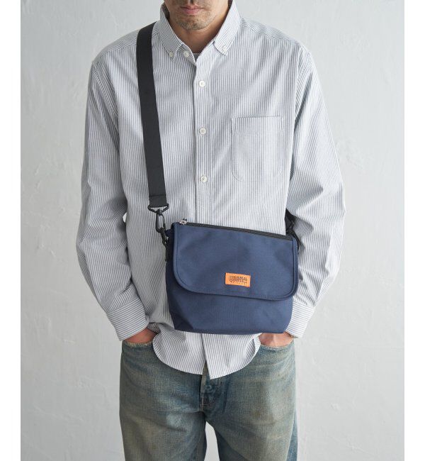 ikka「UNIVERSAL OVERALL ユニバーサルオーバーオール 撥水フラップジップショルダーバッグ」|その他|ネイビーブルー