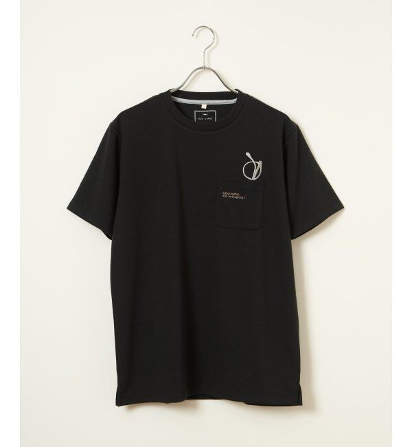 ikka「冷感ポンチメガネ刺繍ポケT」|Tシャツ・カットソー|