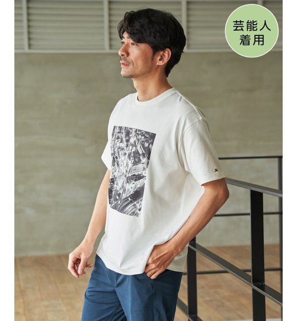 ikka「冷感コットンフォトプリントTシャツ」|Tシャツ・カットソー|ホワイト