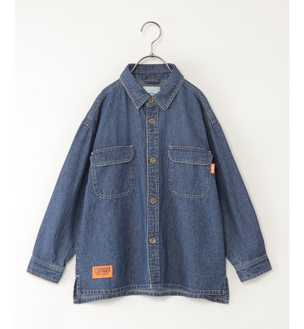 ikka kids「【親子コーデ】フェイクスエード／デニムシャウター（110~160cm）」|シャツ・ブラウス|