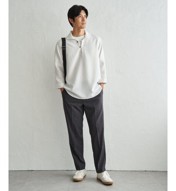 ikka「プルオーバー七分袖シャツ」|シャツ・ブラウス|