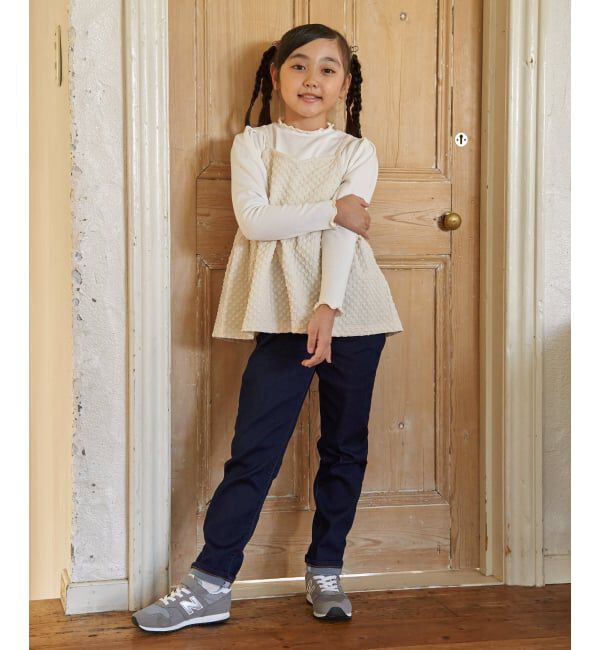 ikka kids「フクレジャカードキャミドッキングロンT（120~160cm）【WEB限定カラー展開】」|シャツ・ブラウス|