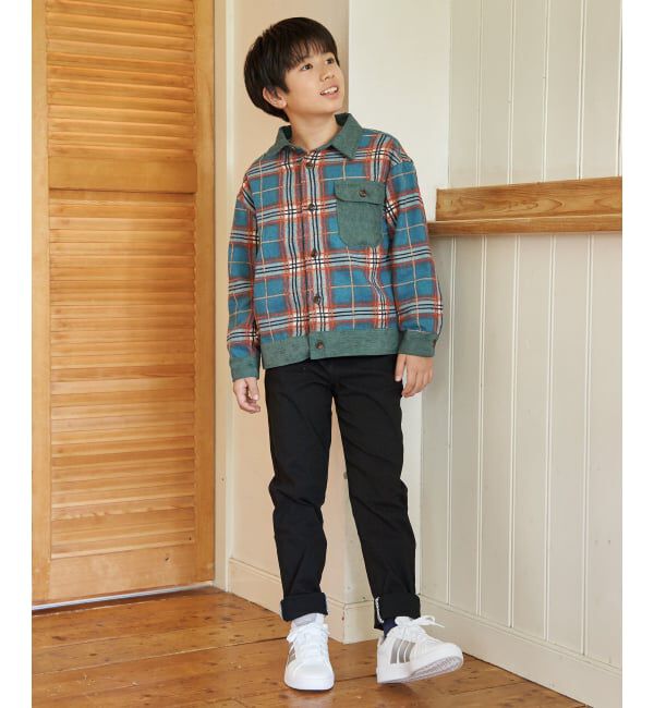 ikka kids「モールチェックシャルゾン（110~160cm）」|シャツ・ブラウス|