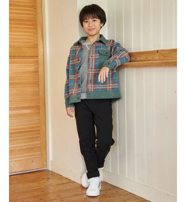 ikka kids「モールチェックシャルゾン（110~160cm）」|シャツ・ブラウス|