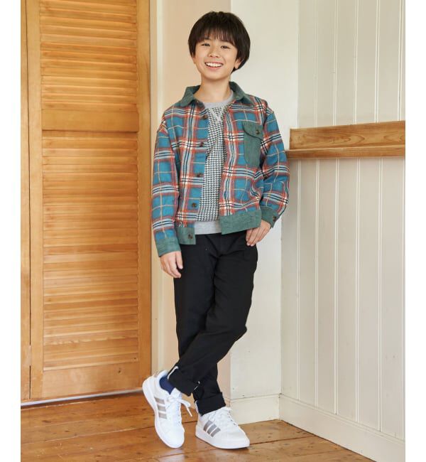 ikka kids「モールチェックシャルゾン（110~160cm）」|シャツ・ブラウス|
