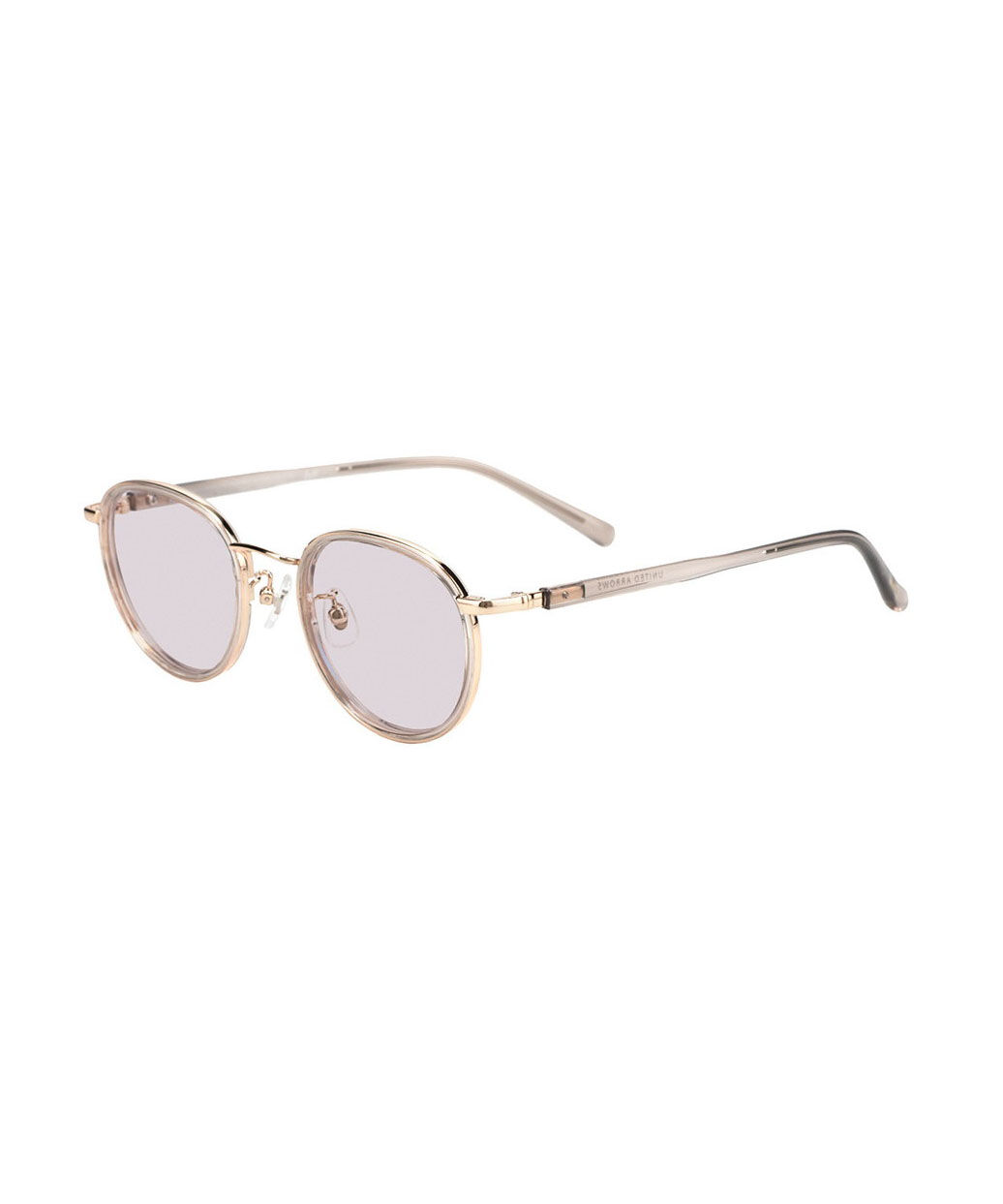  「Zoff | UNITED ARROWS ボストン型 サングラス メタルフレーム UVカット ズレ防止 ユナイテッドアローズ」|サングラス|グレー
