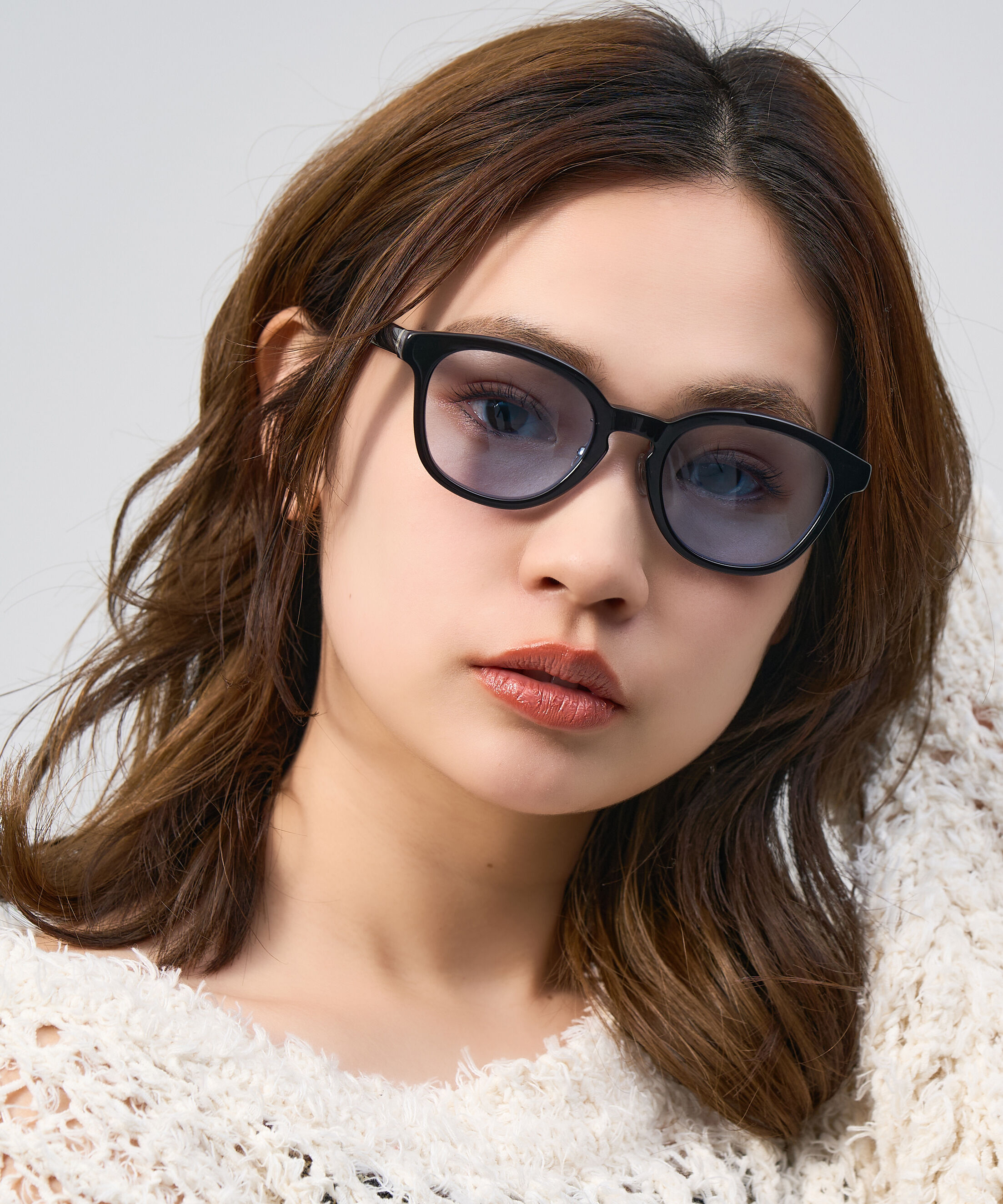  「Zoff | UNITED ARROWS ウェリントン型 サングラス クリアフレーム UVカット ズレ防止 ユナイテッドアローズ」|サングラス|