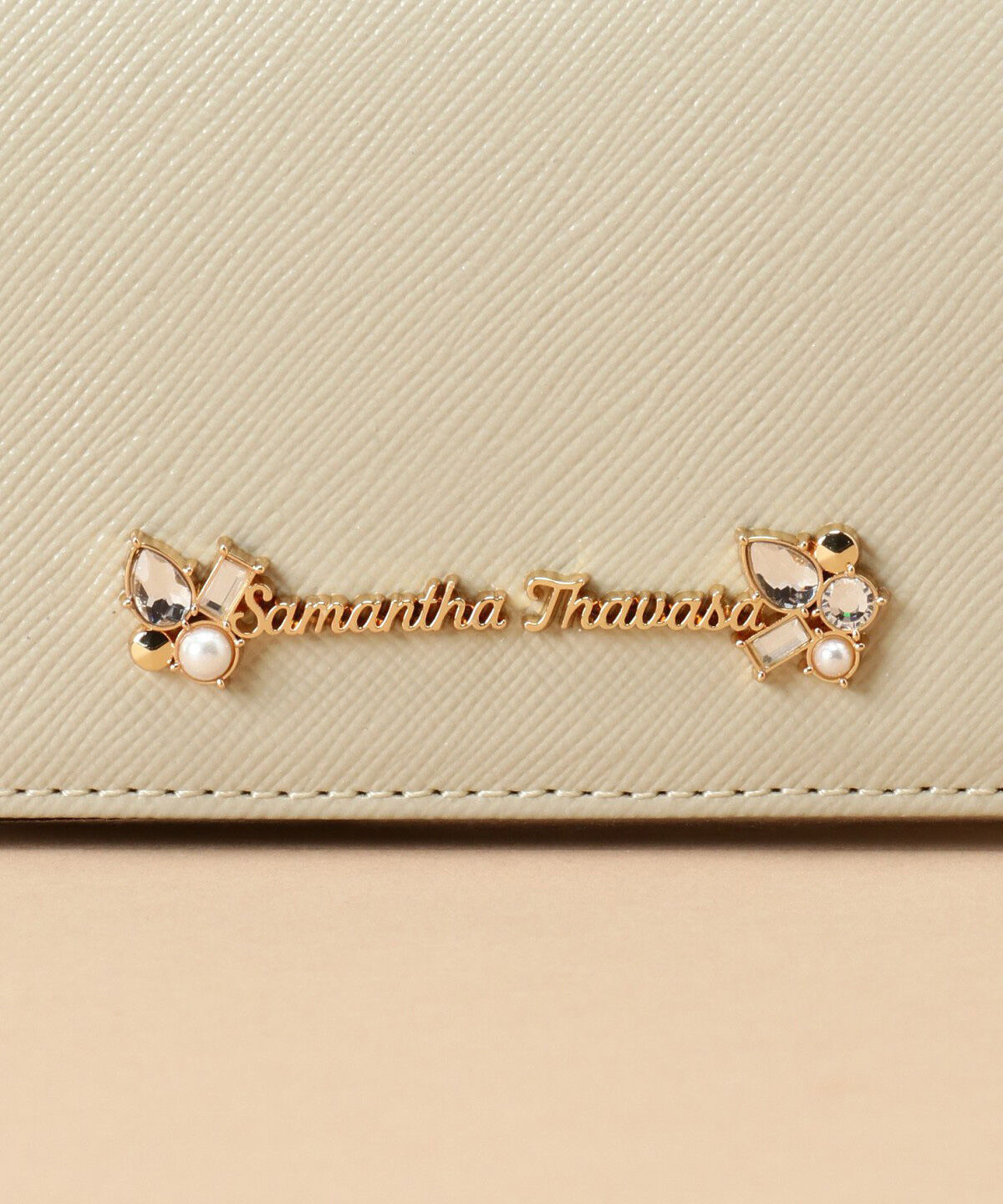 Samantha Thavasa「ラメレザービジュー カードケース」|名刺入れ・カードケース|