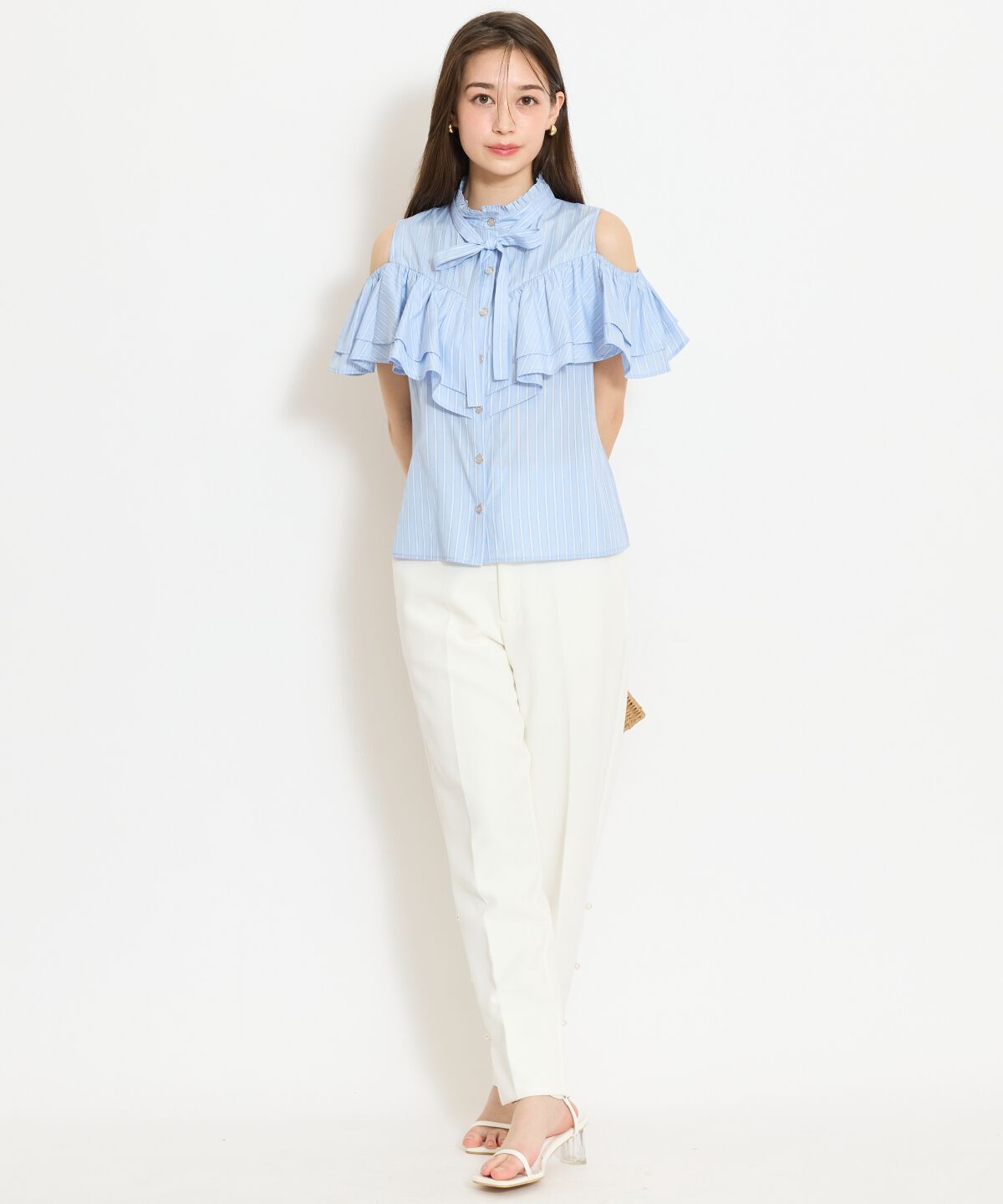 WILLSELECTION「パールデザインテーパードパンツ」|その他|