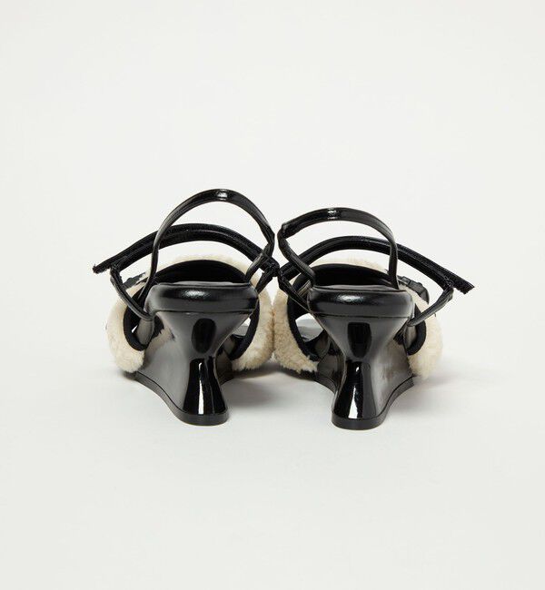 SY UNITED ARROWS「＜SY＞ボア ウェッジバックベルト サンダル60&uarr;」|サンダル|