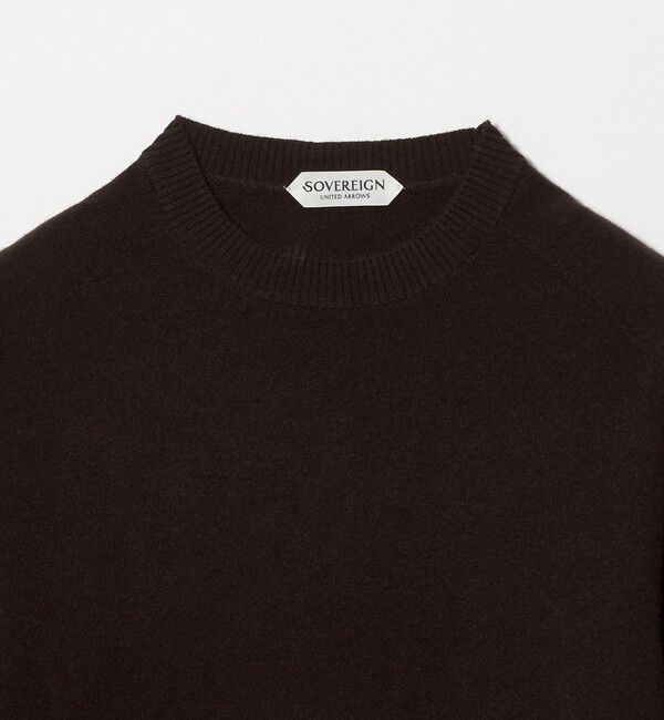 UNITED ARROWS「＜SOVEREIGN＞ウール/カシミヤ  ホールガーメント クルーネックニット」|ニット・セーター|