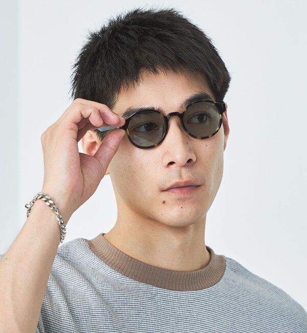 UNITED ARROWS green label relaxing「＜jugaad14＞RIPPLE リップル ファッション用グラス」|メガネ|DK.BROWN