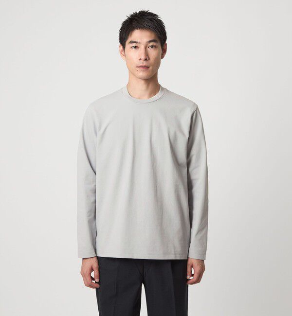 UNITED ARROWS green label relaxing「【WEB限定】JUST fit クリーン カノコ ジャケイン 長袖 Tシャツ -抗菌-」|Tシャツ・カットソー|